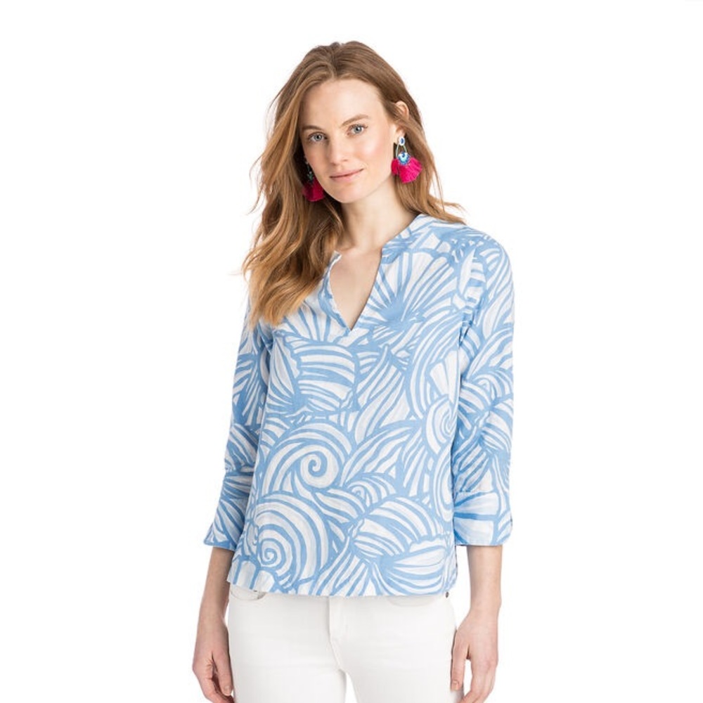Nautilus Shell Print Tunic Top - image 2